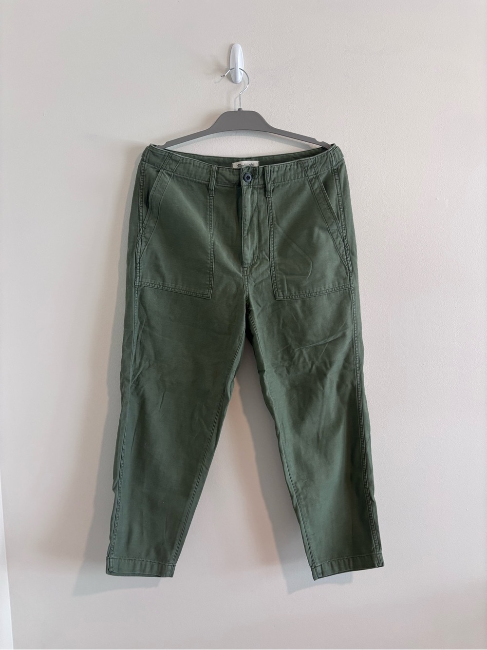Madewell Griff Tapered Fatigue Cargo Pants - Dried Clover